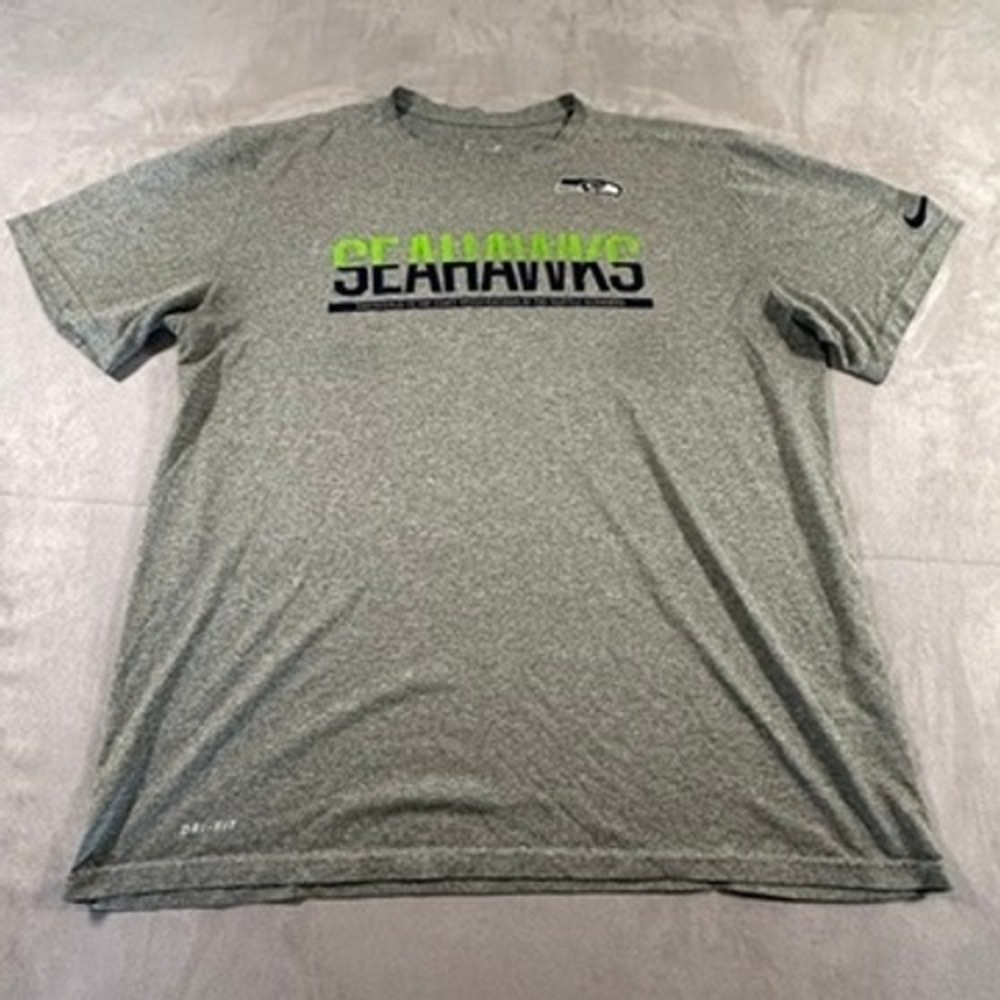 Nike Seattle Seahawks T-Shirt Mens Dri-FIT Graphic XL Gray